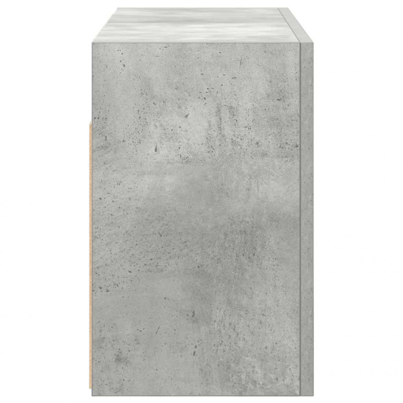 Wisząca szafka łazienkowa, szarość betonu, 60x25x40 cm