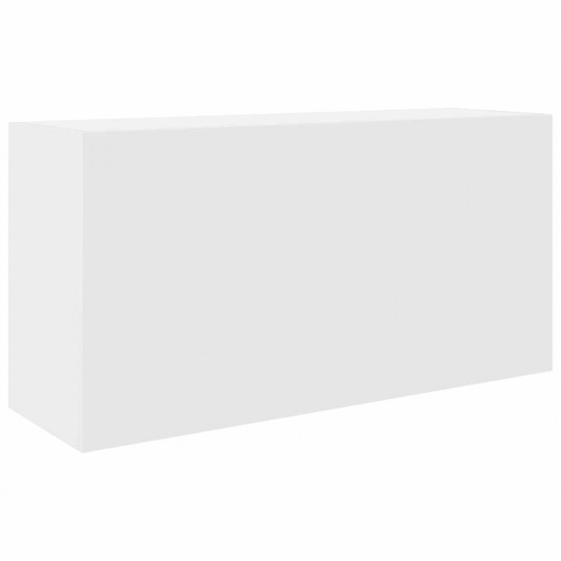 Wisząca szafka łazienkowa, biała, 80x25x40 cm