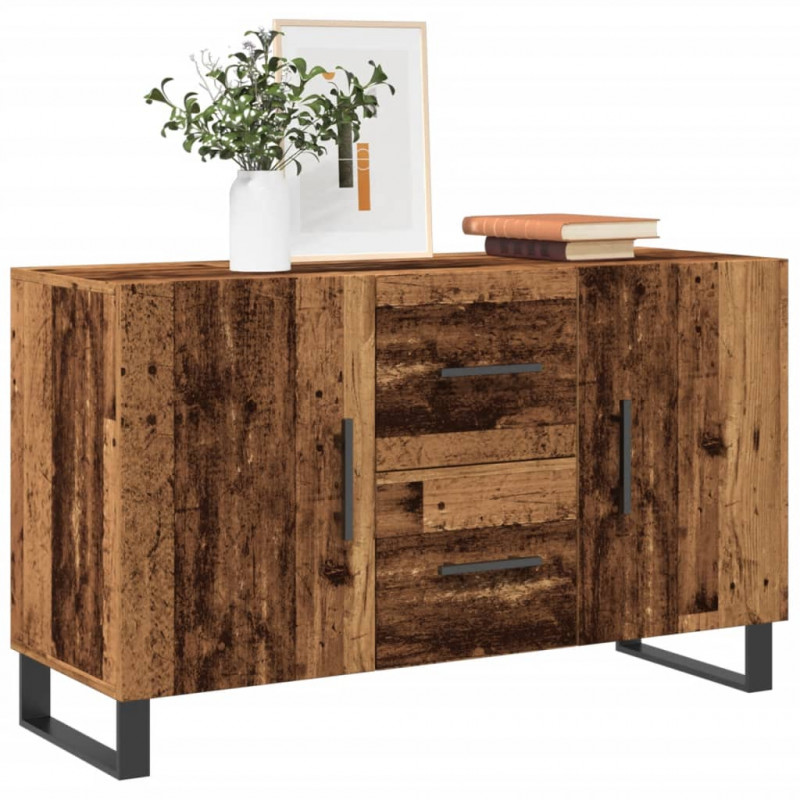 Komoda, stare drewno, 100x36x60 cm, materiał drewnopochodny
