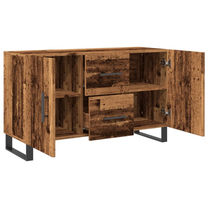Komoda, stare drewno, 100x36x60 cm, materiał drewnopochodny