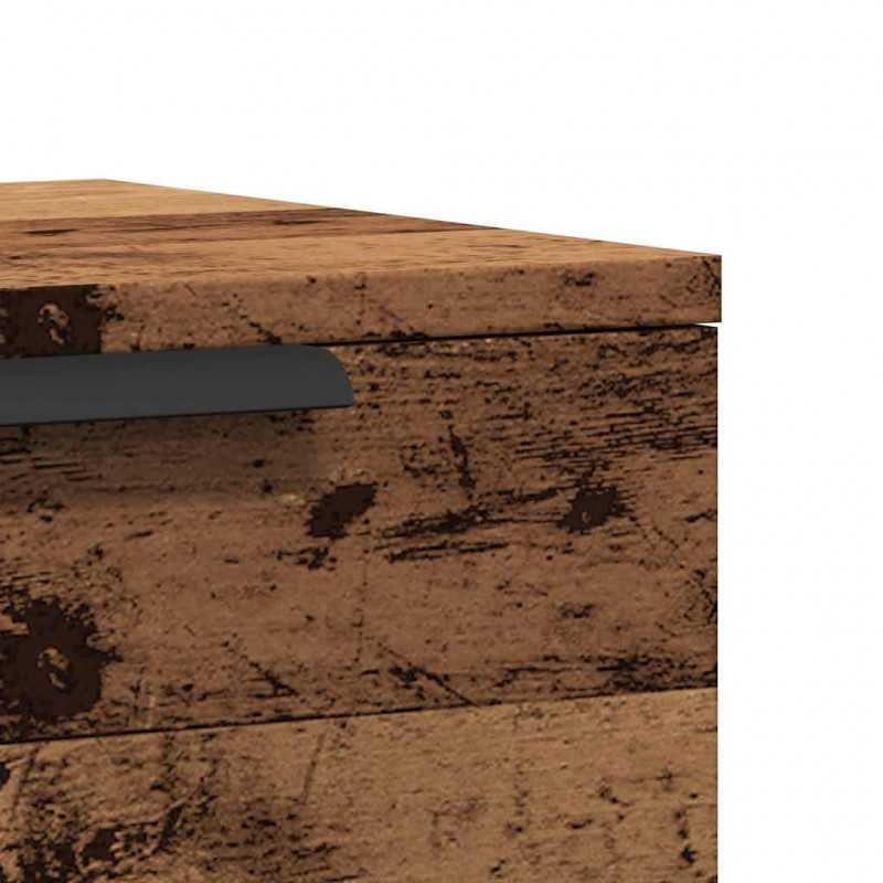 Wiszące szafki nocne, 2 szt., stare drewno, 34x30x20 cm
