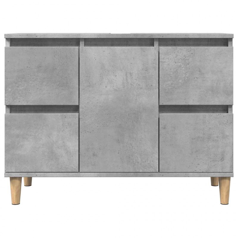 Szafka pod umywalkę, szarość betonu, 80x33x60 cm