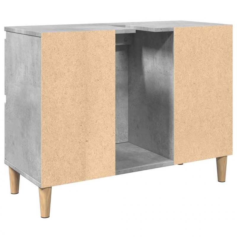 Szafka pod umywalkę, szarość betonu, 80x33x60 cm