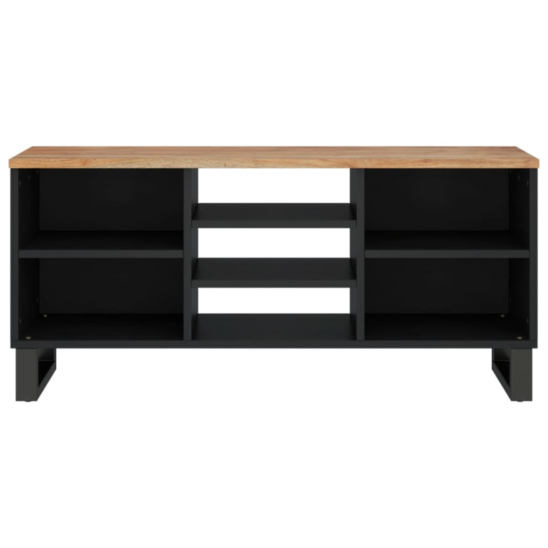 Szafka RTV, 100x33x46 cm, akacja i materiał drewnopochodny