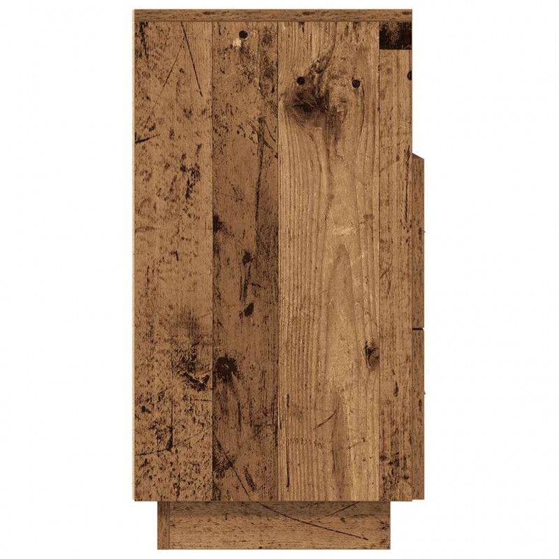Szafki nocne z 2 szufladami, 2 szt., stare drewno, 36x36x68 cm