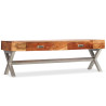 Szafka pod TV z szufladami, lite drewno akacjowe, 140 cm