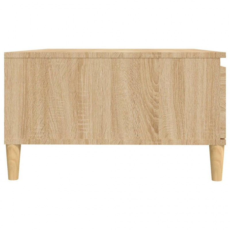 Stolik kawowy, dąb sonoma, 90x60x35 cm, materiał drewnopochodny