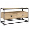 Szafka pod TV, dąb sonoma, 80x35x45 cm, materiał drewnopochodny