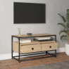 Szafka pod TV, dąb sonoma, 80x35x45 cm, materiał drewnopochodny