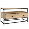 Szafka pod TV, dąb sonoma, 80x35x45 cm, materiał drewnopochodny