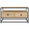 Szafka pod TV, dąb sonoma, 80x35x45 cm, materiał drewnopochodny