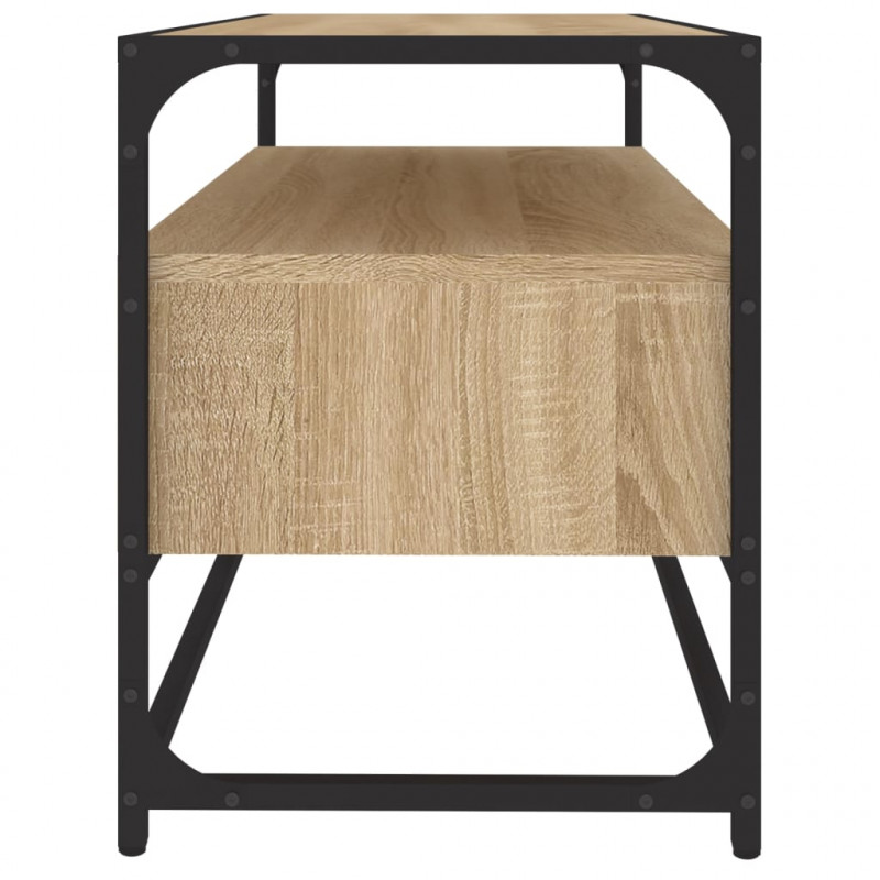 Szafka pod TV, dąb sonoma, 80x35x45 cm, materiał drewnopochodny