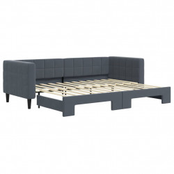 Sofa rozsuwana, ciemnozielona, 80x200 cm, aksamit
