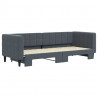 Sofa rozsuwana, ciemnozielona, 80x200 cm, aksamit
