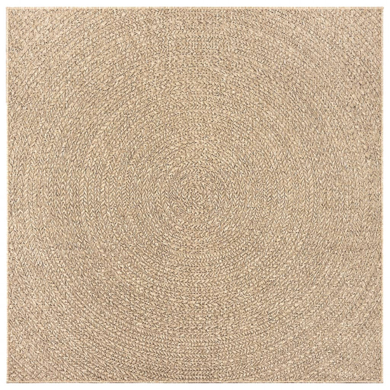 Dywan ZIZUR, 200x200 cm, stylizowany na jutowy
