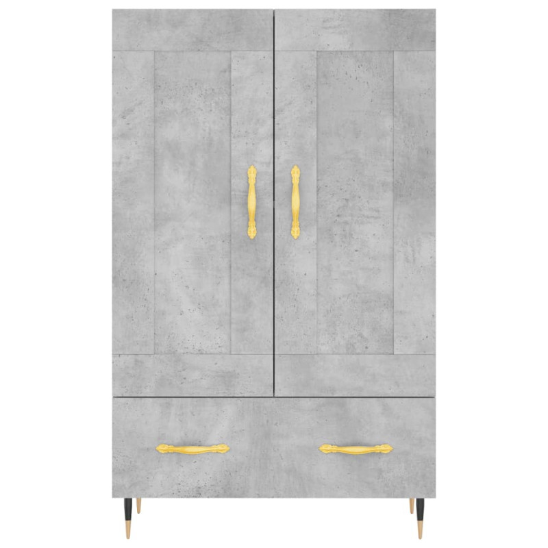 Wysoka szafka, szarość betonu, 69,5x31x115 cm