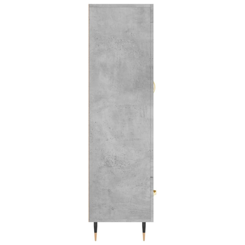 Wysoka szafka, szarość betonu, 69,5x31x115 cm