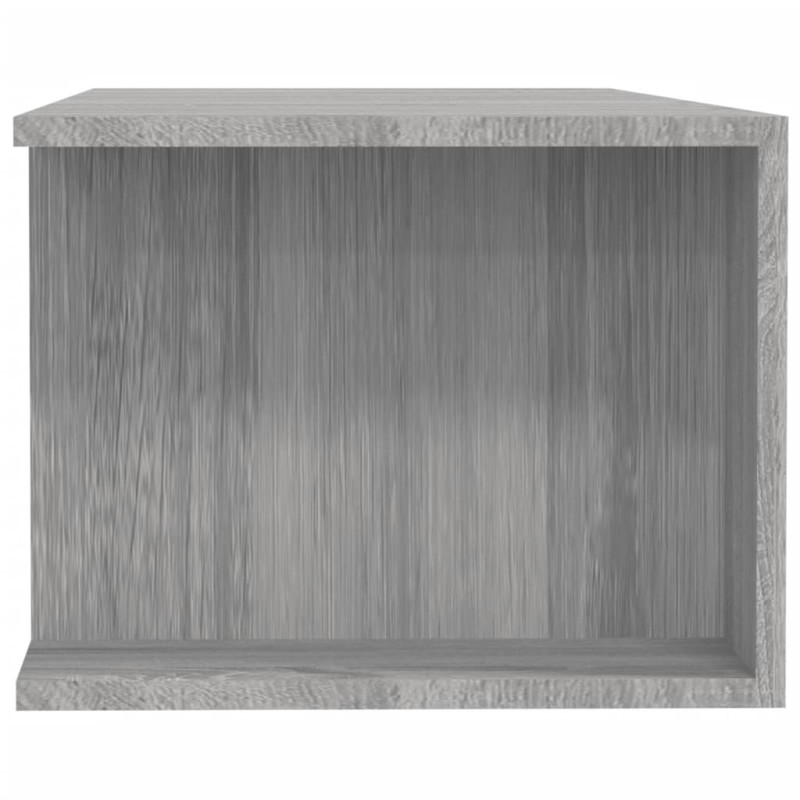 Szafka TV z oświetleniem LED, szary dąb sonoma, 135x39x30 cm