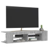 Szafka TV z oświetleniem LED, szary dąb sonoma, 135x39x30 cm
