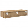 Półka ścienna z szufladami, dąb artisian, 80x33x17 cm