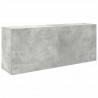 Wisząca szafka łazienkowa, szarość betonu, 100x25x40 cm