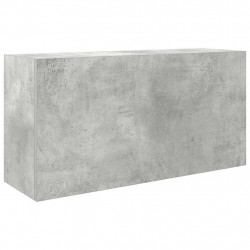 Wisząca szafka łazienkowa, szarość betonu, 80x25x40 cm