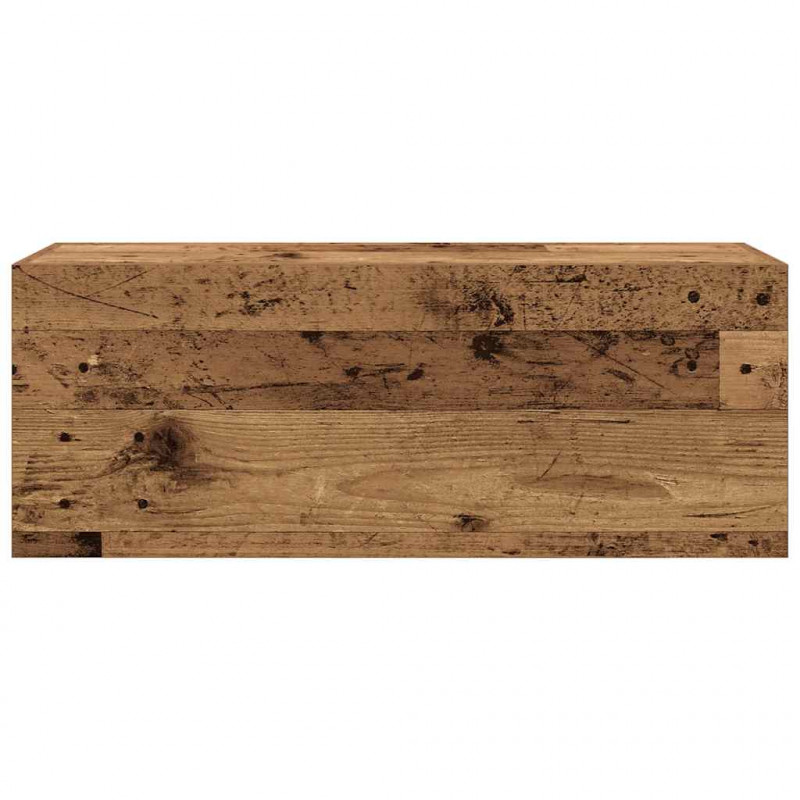 Wisząca szafka łazienkowa, stare drewno, 80x25x30 cm