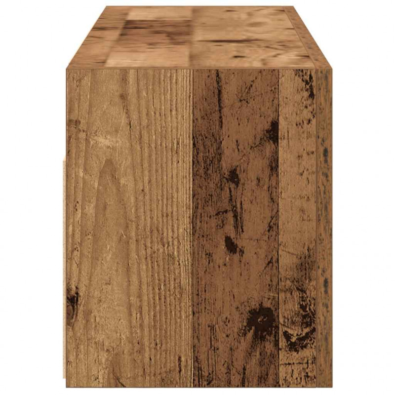 Wisząca szafka łazienkowa, stare drewno, 80x25x30 cm