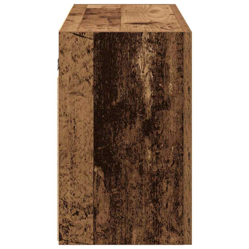 Wisząca szafka łazienkowa, stare drewno, 100x25x40 cm