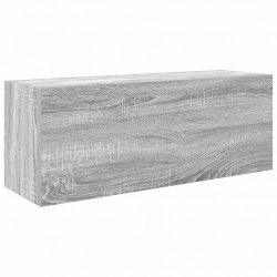 Wisząca szafka łazienkowa, szary dąb sonoma, 80x25x30 cm