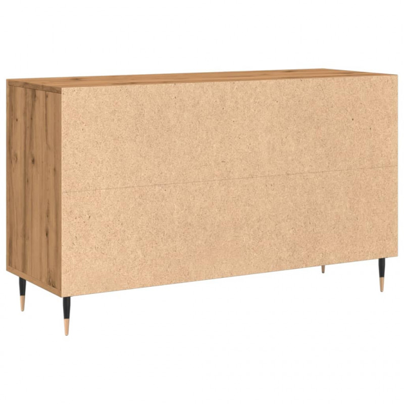 Komoda, dąb artisan, 100x36x60 cm, materiał drewnopochodny
