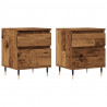 Szafki nocne, 2 szt., stare drewno, 40x35x50 cm