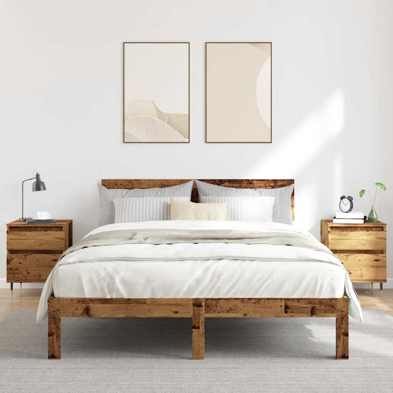Szafki nocne, 2 szt., stare drewno, 40x35x50 cm