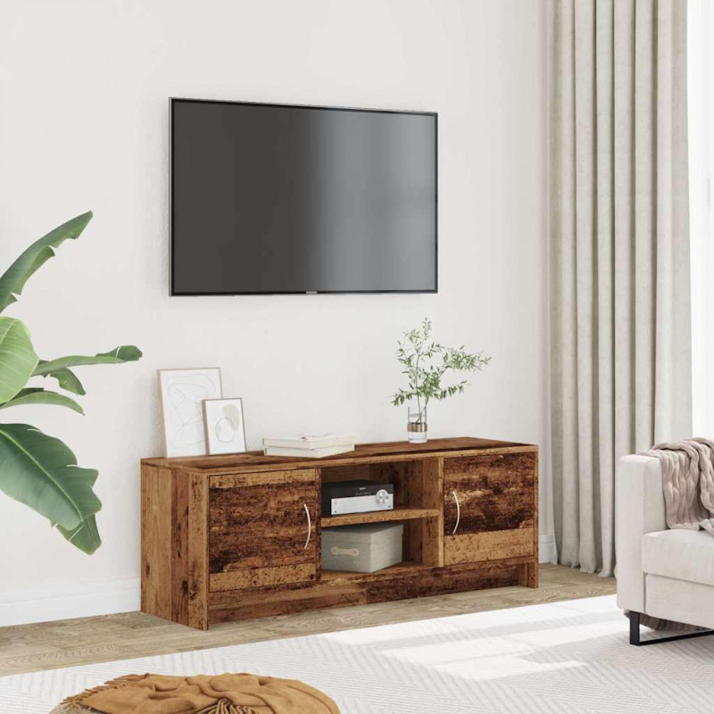 Szafka TV, stare drewno, 102x30x37,5cm, materiał drewnopochodny