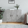 Szafka, szarość betonu, 90x34x80 cm, materiał drewnopochodny