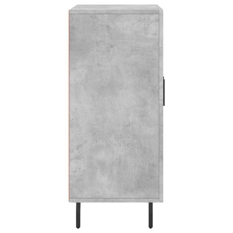 Szafka, szarość betonu, 90x34x80 cm, materiał drewnopochodny