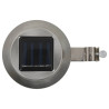 Okrągłe lampy solarne na zewnątrz, 6 szt., LED, 12 cm, białe