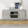Szafka pod TV, szarość betonu, 102x35x45 cm