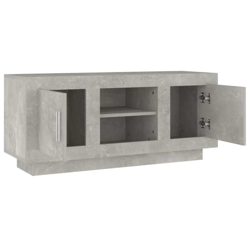 Szafka pod TV, szarość betonu, 102x35x45 cm