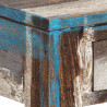 Stolik typu konsola z litego drewna, vintage, 118 x 30 x 80 cm