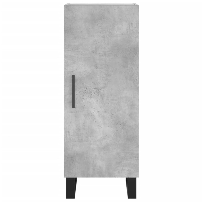 Szafka, szarość betonu, 34,5x34x90 cm, materiał drewnopochodny