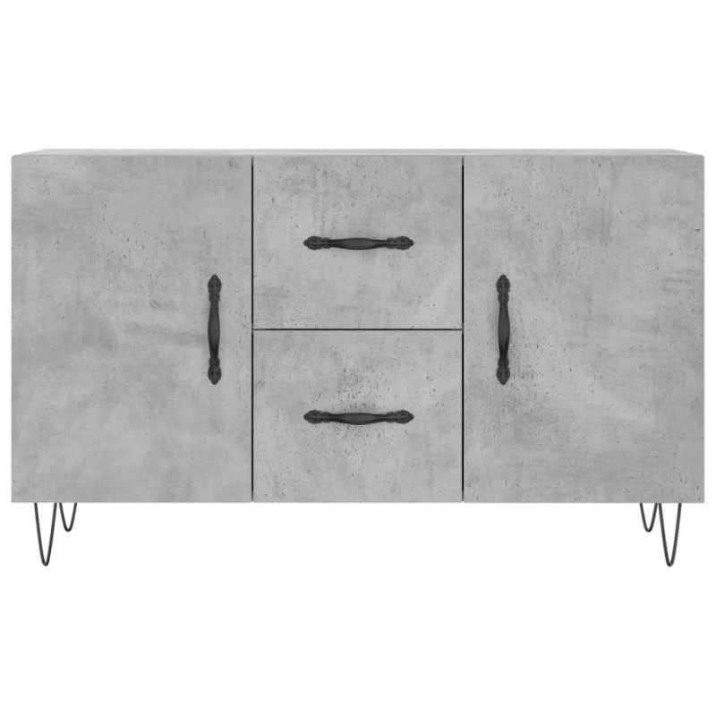 Komoda, szarość betonu, 100x36x60 cm, materiał drewnopochodny