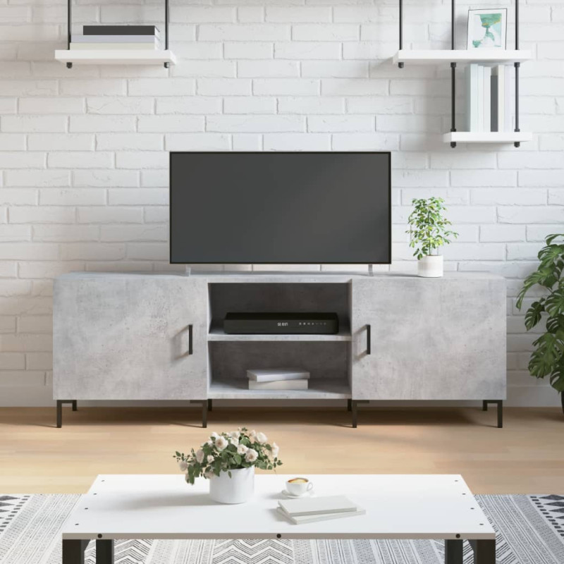 Szafka pod TV, szarość betonu, 150x30x50 cm