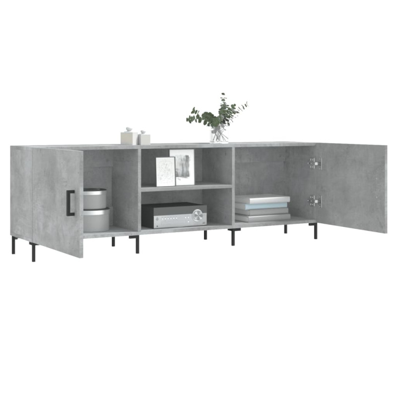 Szafka pod TV, szarość betonu, 150x30x50 cm