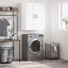 Szafka wisząca, biała na wysoki połysk, 69,5x34x90 cm