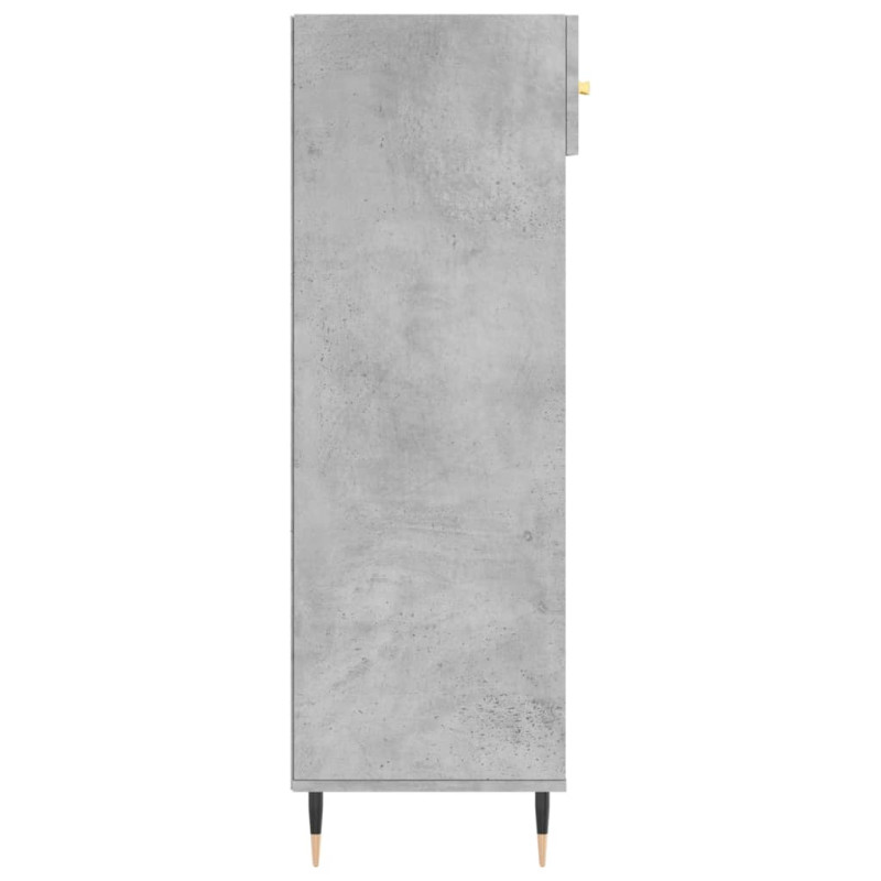 Szafka na buty, szarość betonu, 60x35x105 cm