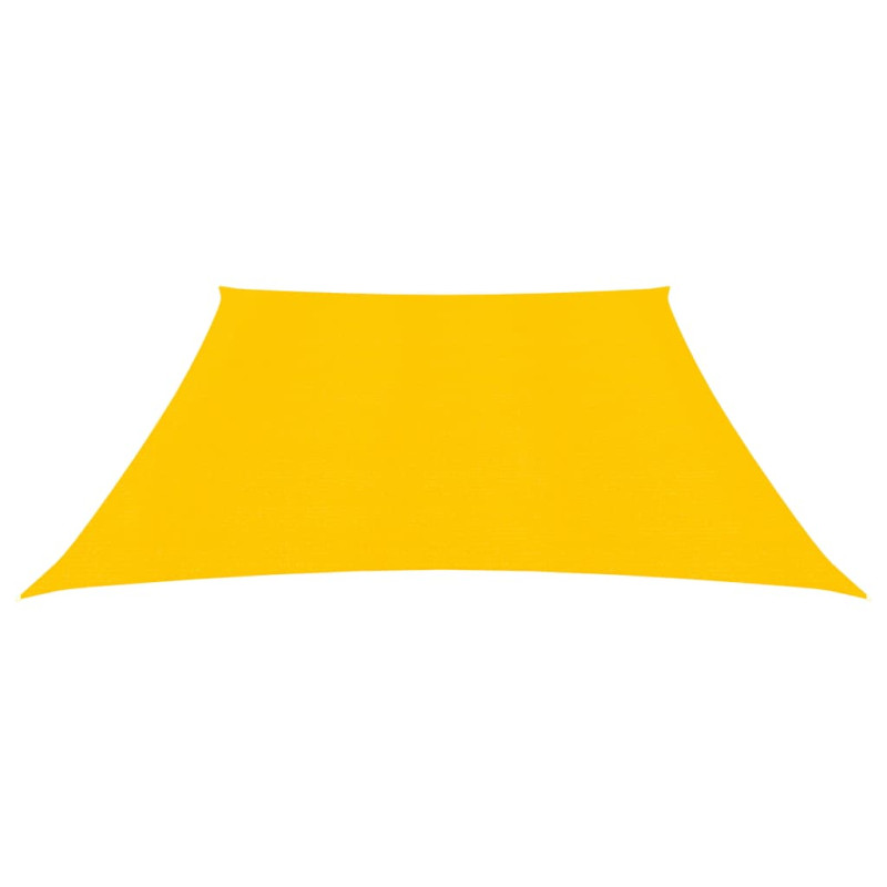 Żagiel przeciwsłoneczny, 160 g/m², żółty, 3/4x3 m, HDPE