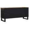 Szafka RTV, 100x33x46 cm, mango i materiał drewnopochodny