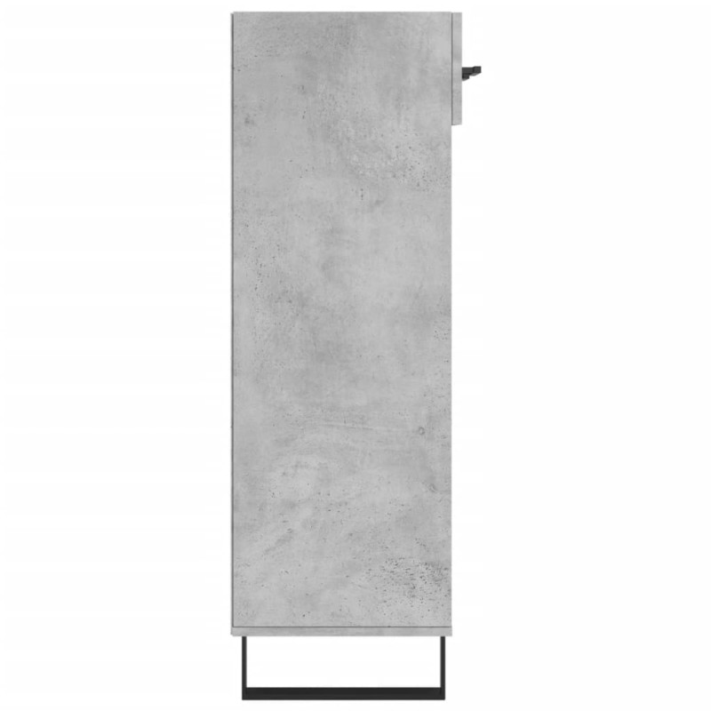 Szafka na buty, szarość betonu, 60x35x105 cm