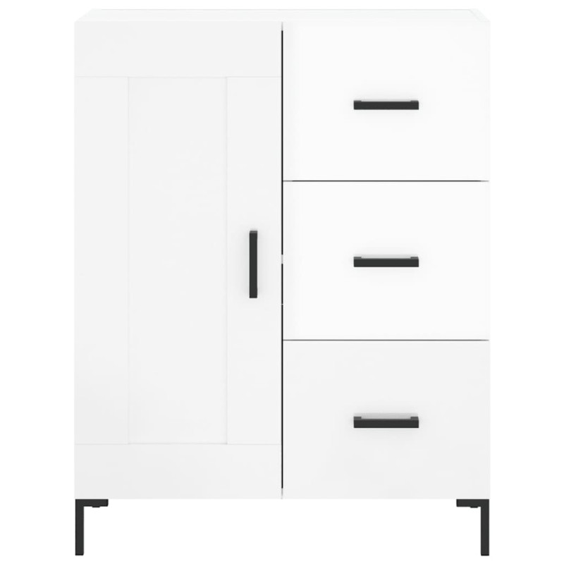 Szafka, biała, połysk, 69,5x34x90 cm, materiał drewnopochodny
